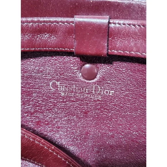 Christian Dior Vintage Saddle Clutch Shoulder Bag